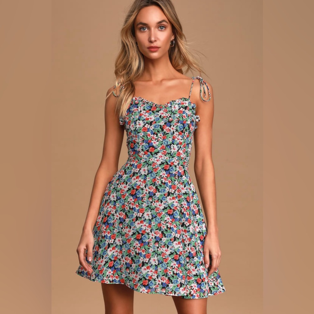 Floral mini dress
